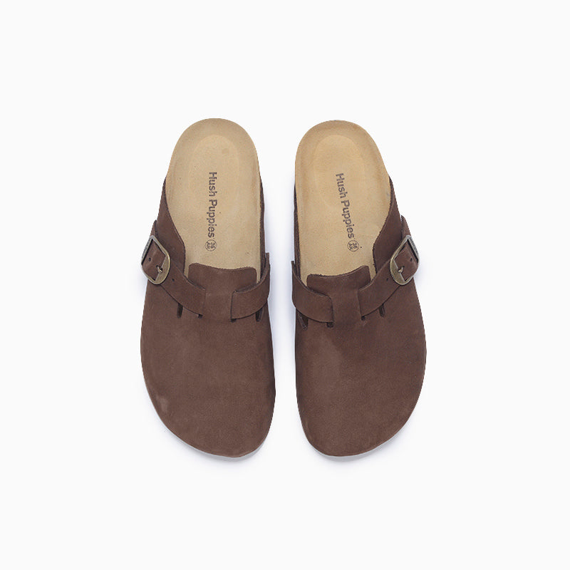 Zuecos Hush Puppies Marrón Bora II