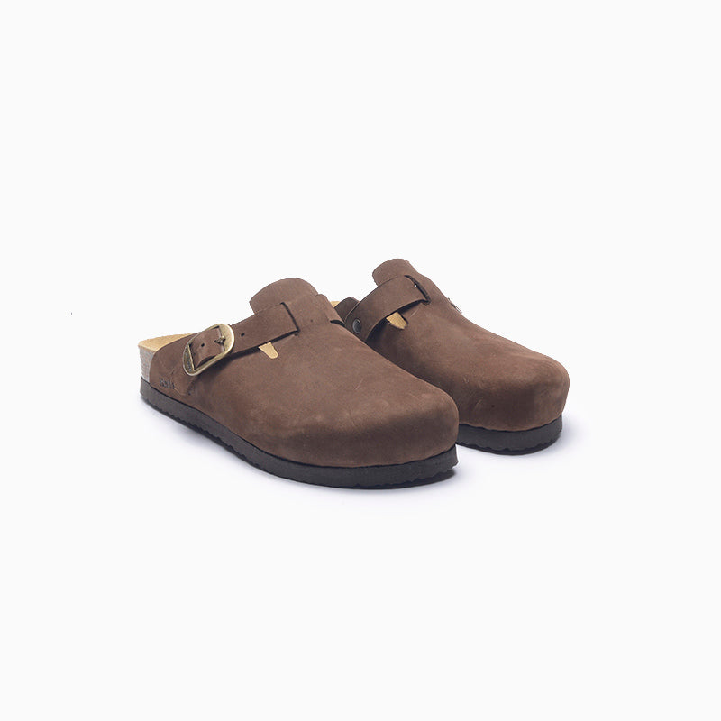 Zuecos Hush Puppies Marrón Bora II
