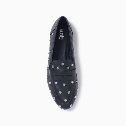 Mocasin a pie Negro Denia