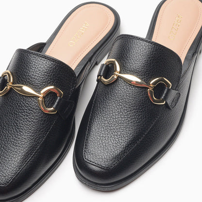 Zuecos Arezzo Negro Jazmin