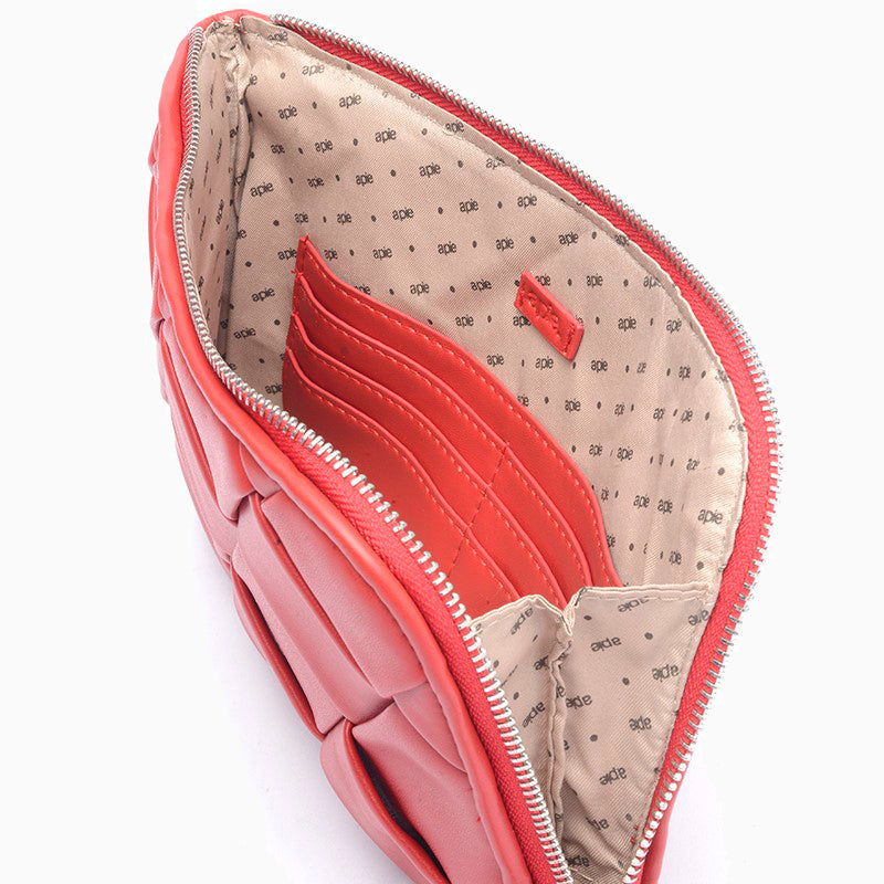 Cartera a pie Rojo Sobre Halfmoon